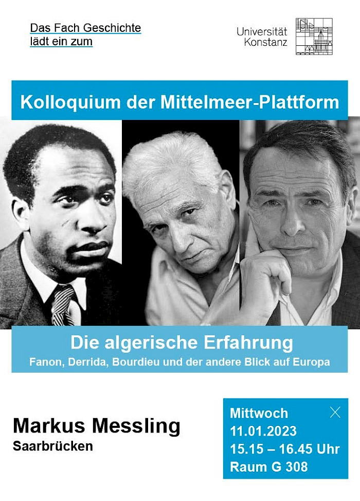 Gastvortrag Markus Messling Konstanz